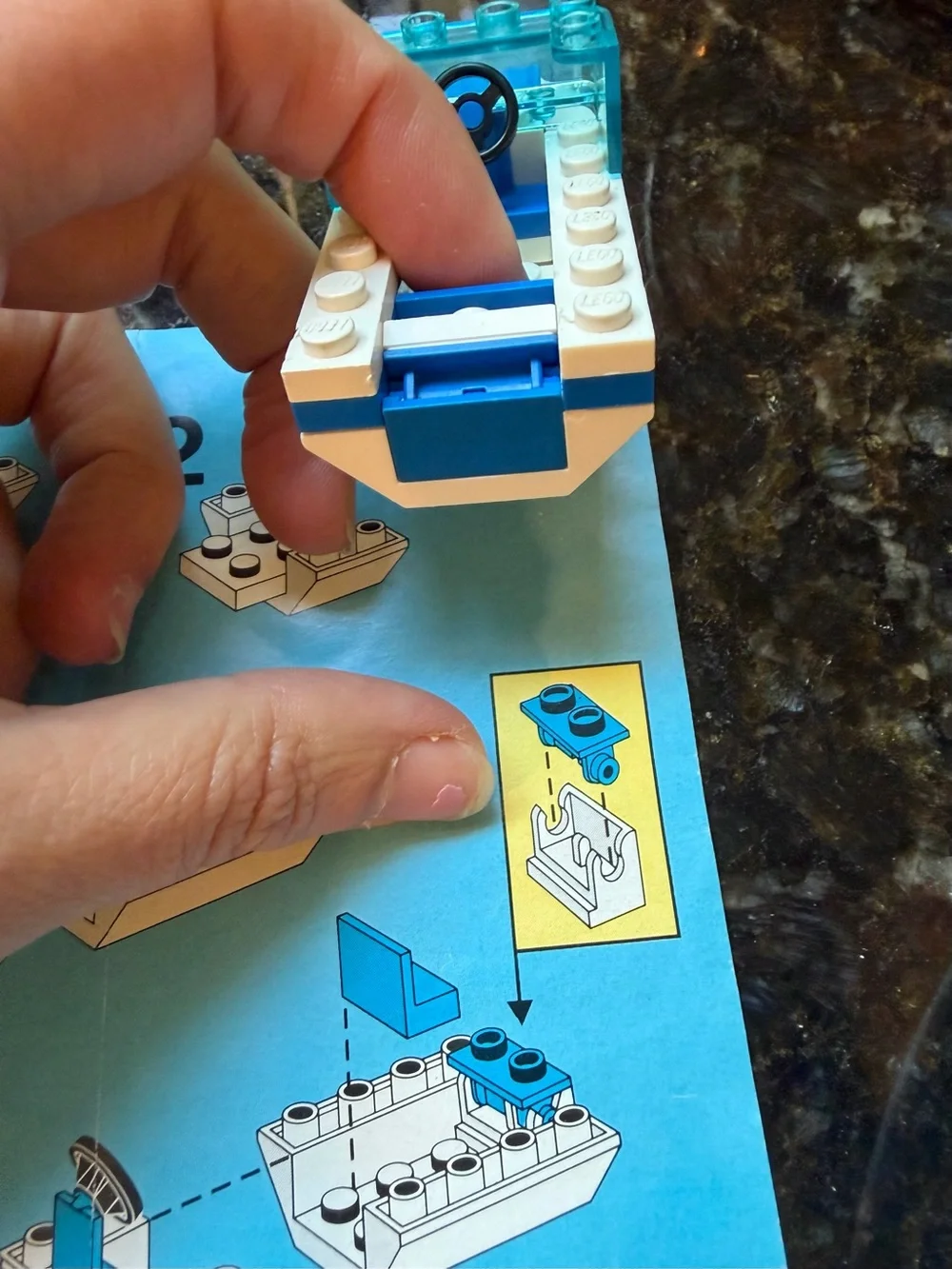 LEGO Vintage Set 6698 RV Truck & Boat Speedboat Trailer - Nearly Complete Set